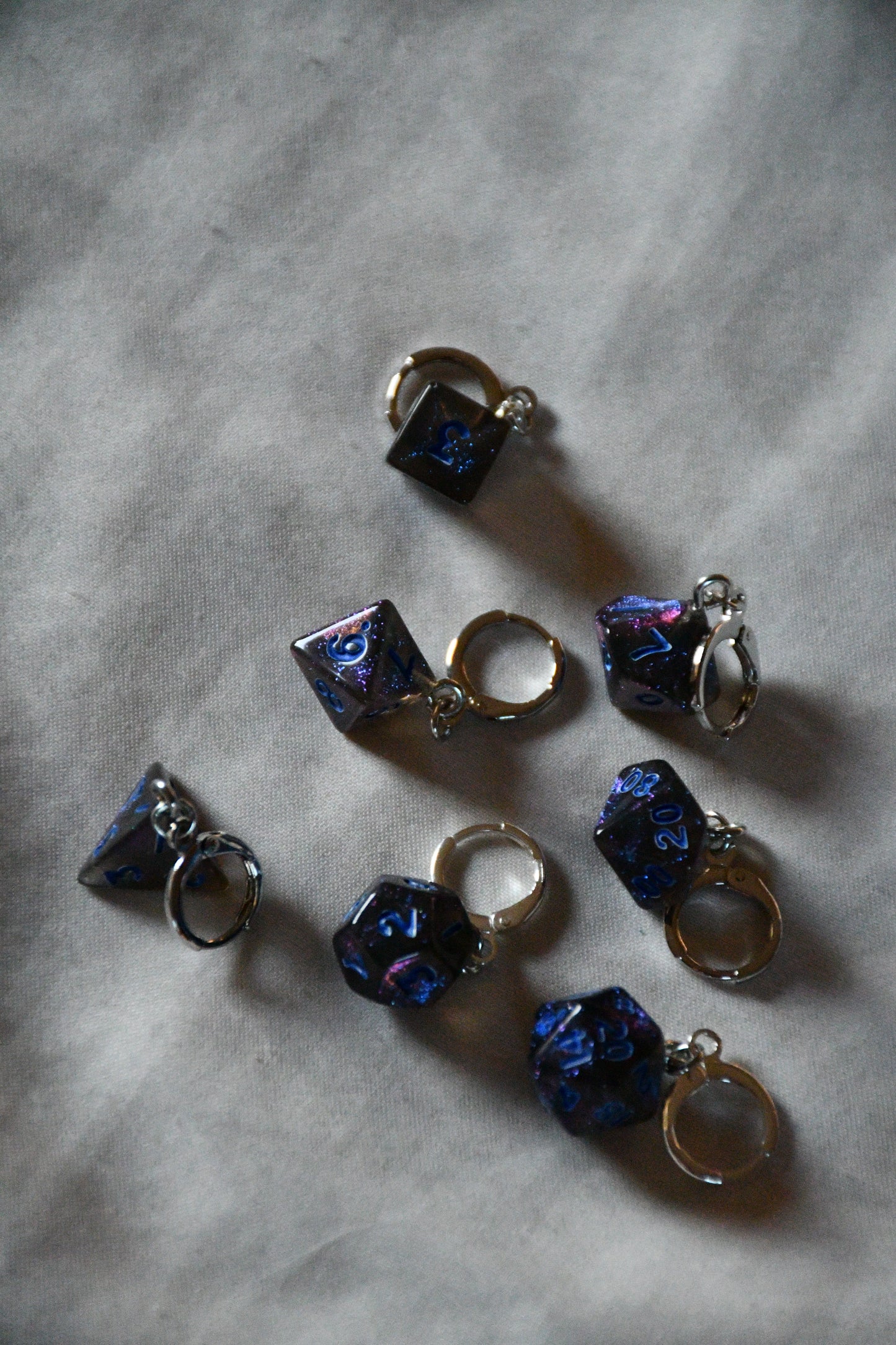 7 Piece (Shimmery deep blue/purple with blue ink)
