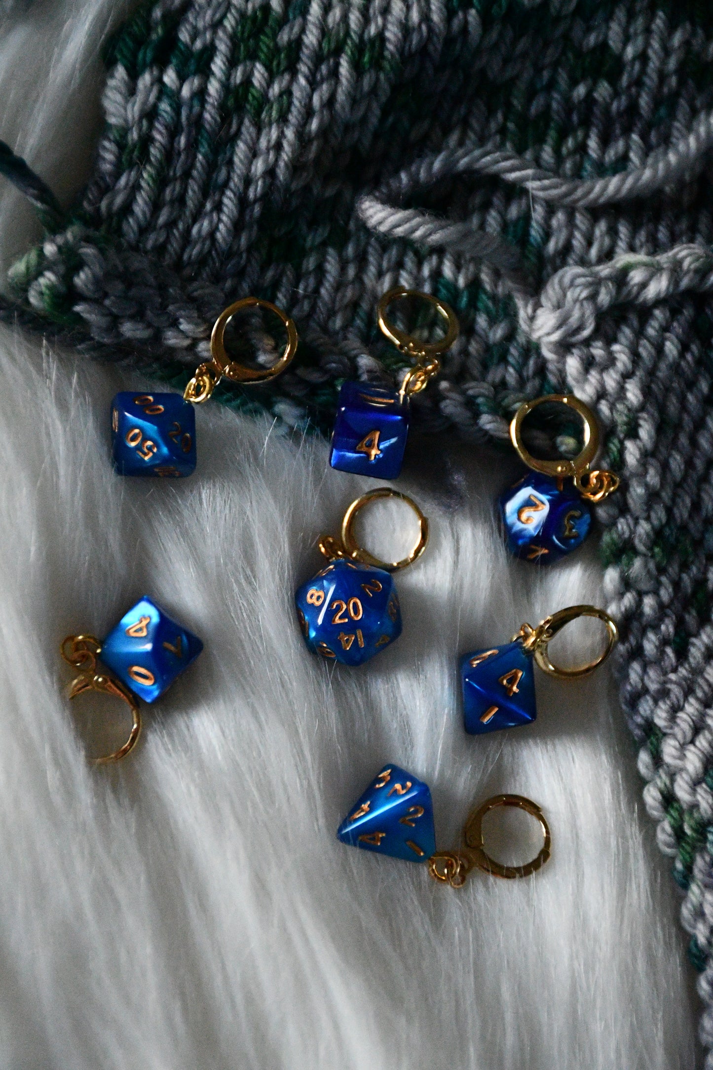 7 Piece (Pearl blue with gold ink)