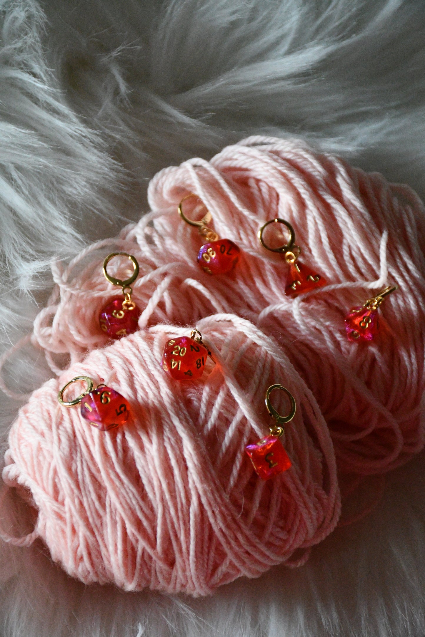 7 Piece (Shimmery red with gold ink)