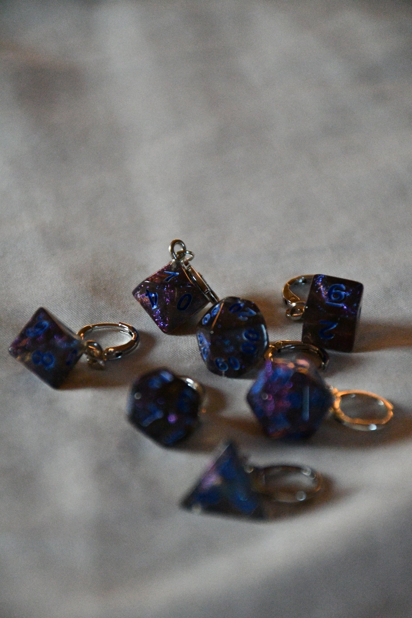 7 Piece (Shimmery deep blue/purple with blue ink)