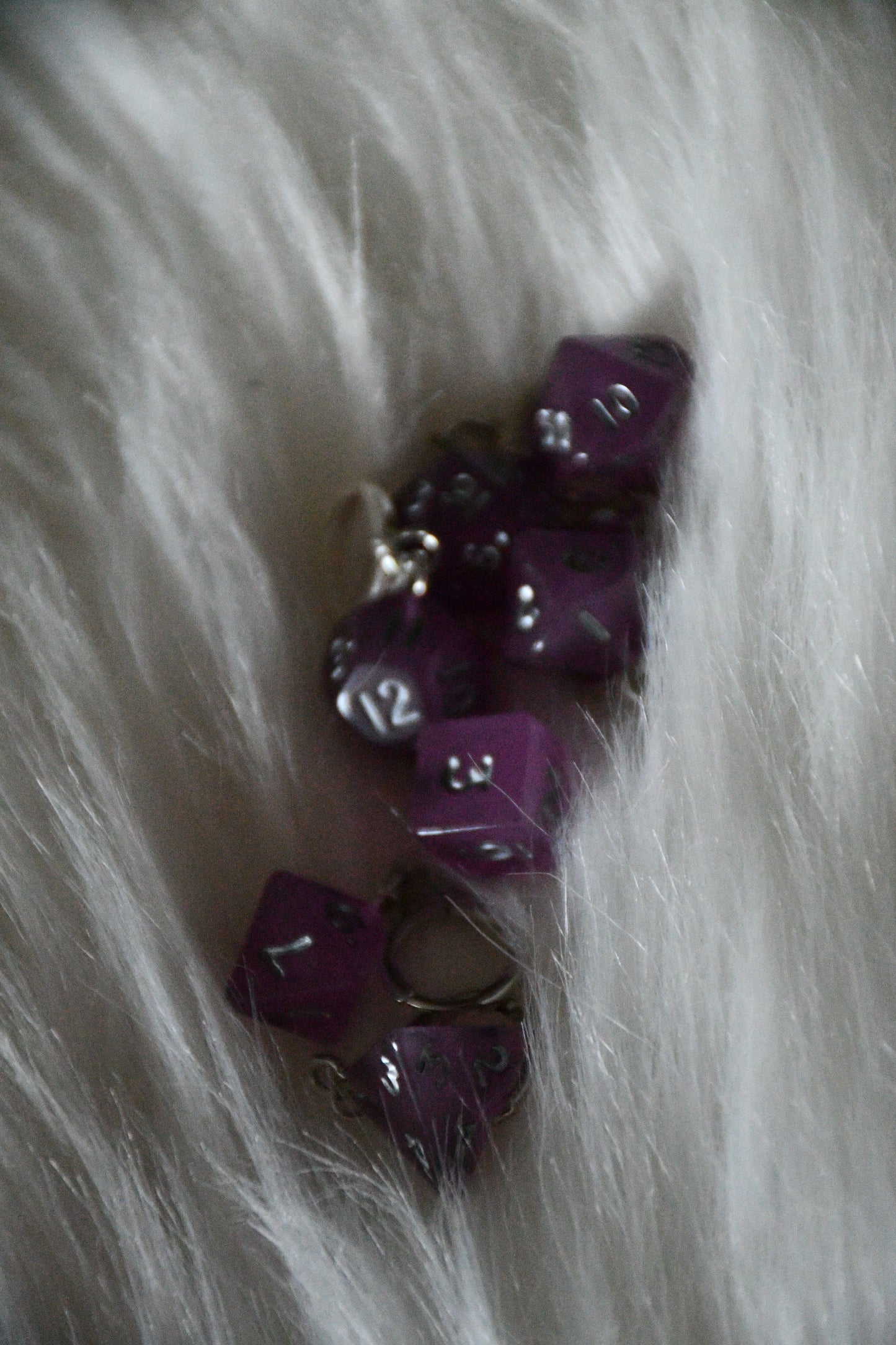 7 Piece (Hazy purple with silver ink)