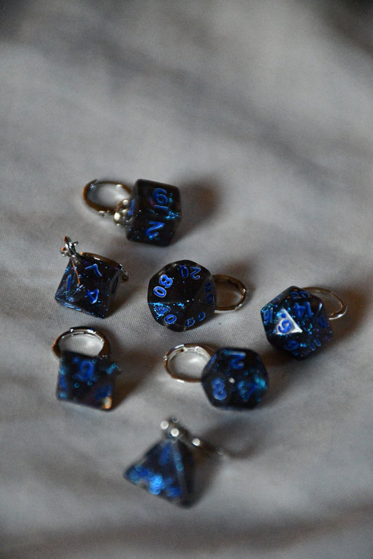 7 Piece (Shimmery deep blue/purple with blue ink)