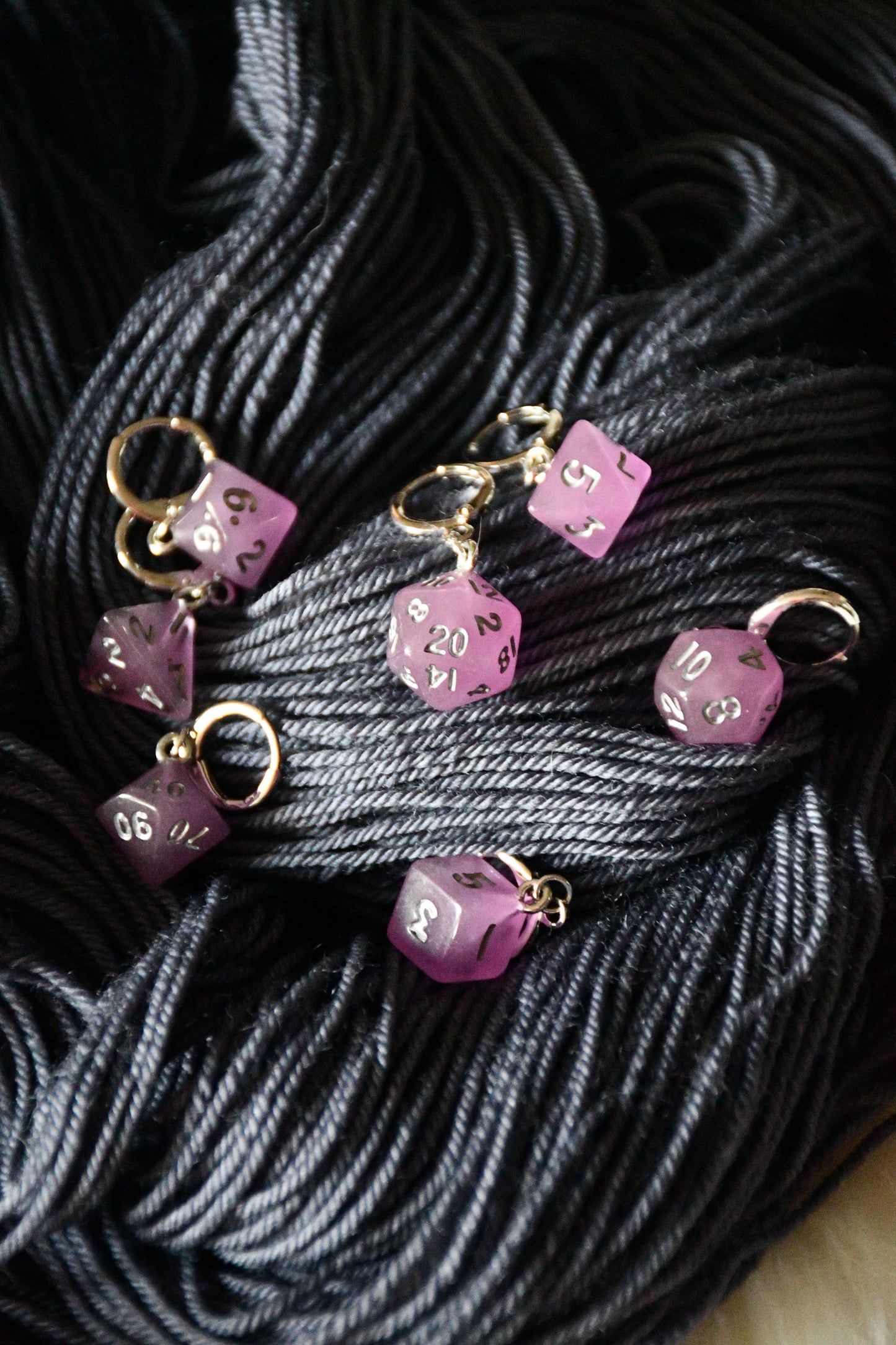 7 Piece (Hazy purple with silver ink)