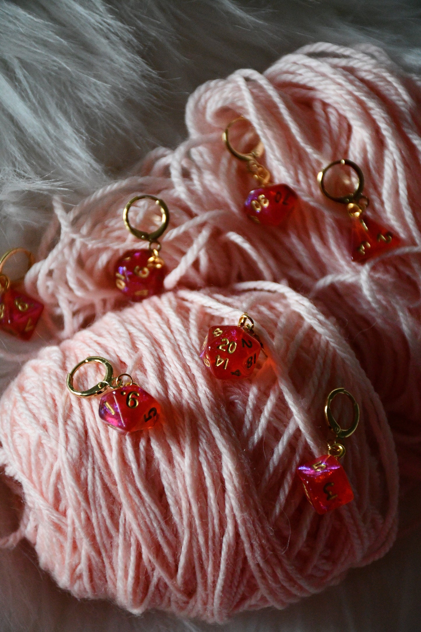 7 Piece (Shimmery red with gold ink)