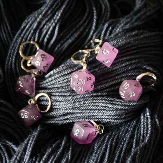 7 Piece (Hazy purple with silver ink)